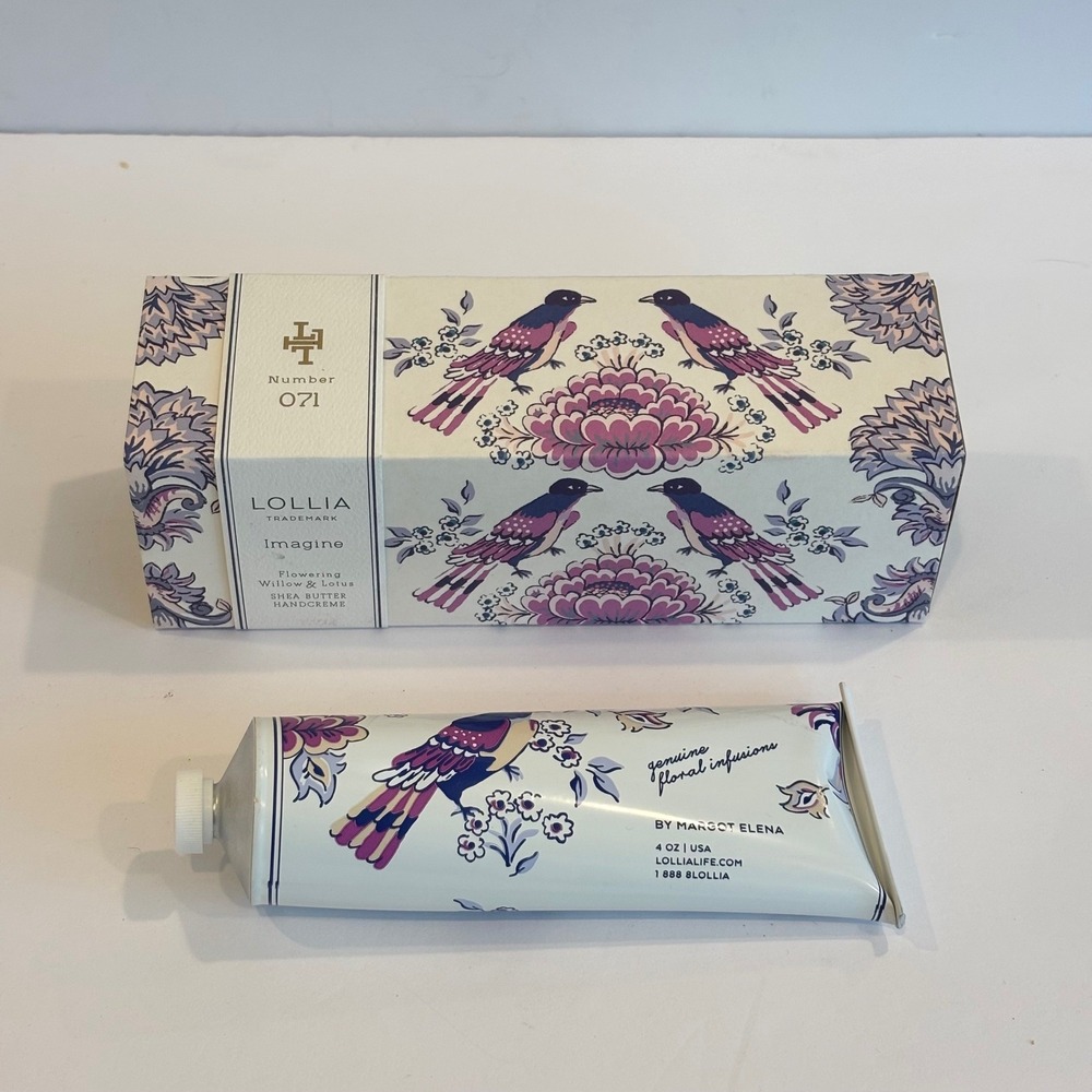 Lollia Imagine Flowering Willow & Lotus Shea Butter Hand Cream 071 4 oz Sealed